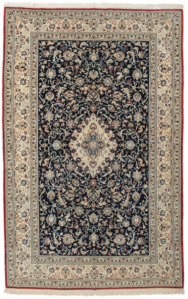 絨毯 ペルシャ ナイン トゥーテッシュ 166X244 茶色/ブラック (ウール, ペルシャ/イラン)