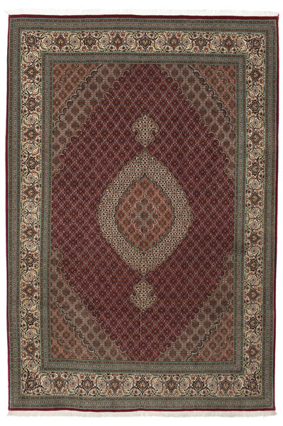  Tabriz 50 Raj Med Silke Teppe 210X310 Persisk Brun/Mørk Rød Carpetvista