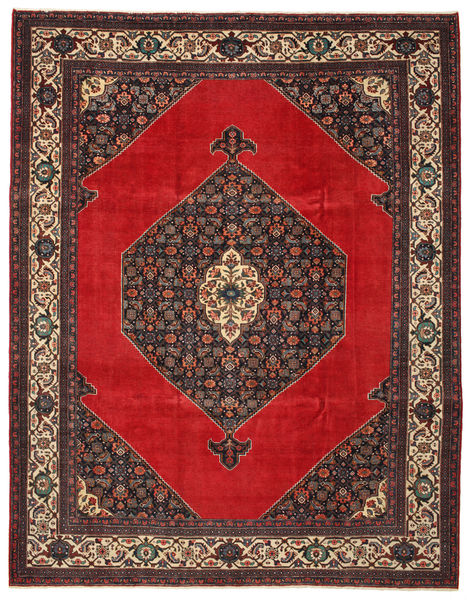 271X348 Tapete Hamadã Patina Oriental Vermelho/Vermelho Escuro Grande (Lã, Pérsia/Irão) Carpetvista