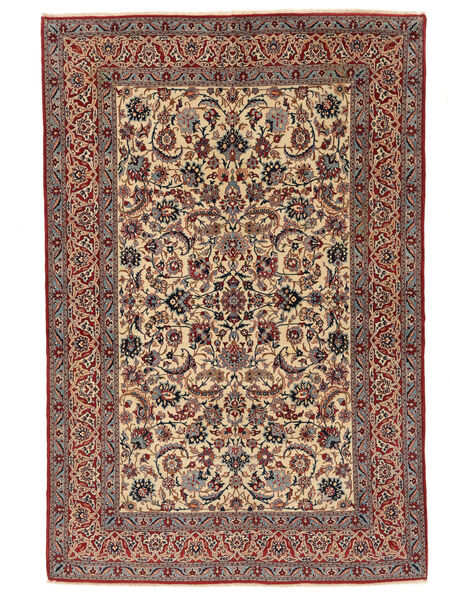 148X227 Tuteshk Rug Oriental Brown/Dark Red (Wool, Persia/Iran) Carpetvista