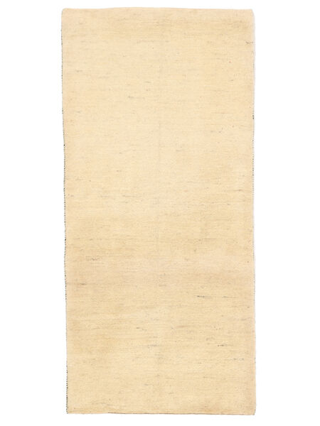 Gabbeh Persisch Teppich 84X180 Läufer Beige Wolle, Persien/Iran Carpetvista