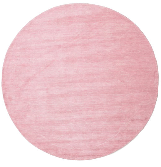 Handloom Pink, Round Ø 200 cm Wool Rug Rugvista