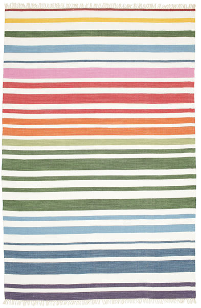 Kuchyňský Koberec Rainbow Stripe 200X300 Bavlna Pruhovaný Vícebarevná