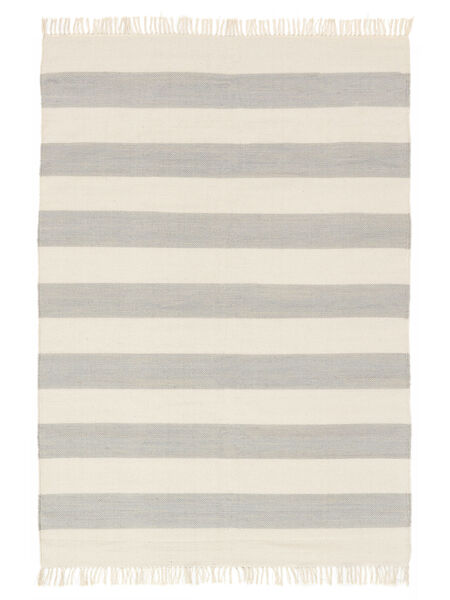  160X230 Cotton Stripe Gris/Blanco Crudo Alfombra