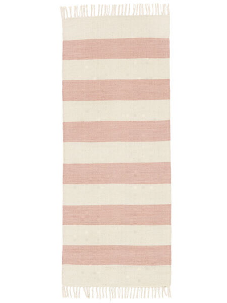  80X200 Csíkos Kicsi Cotton Stripe Szőnyeg - Rózsaszín Pamut