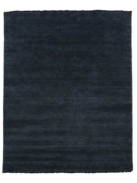  Wool Rug 200X250 Handloom Fringes Dark Blue