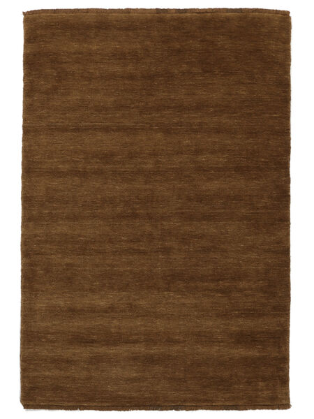 Handloom Fringes 160X230 茶色 単色 ウール 絨毯