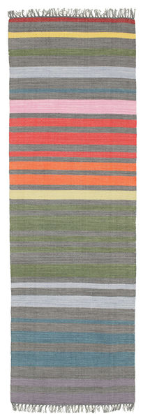 Küchenteppich Rainbow Stripe 80X250 Baumwolle Moderner Gestreift Mehrfarbig