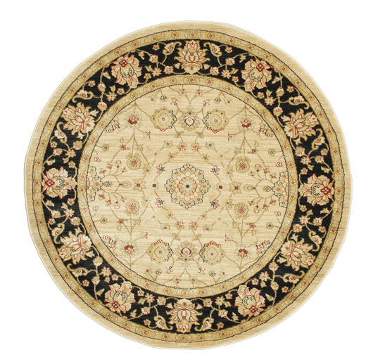   Ø 150 Farahan Ziegler Beige Round Small Rug