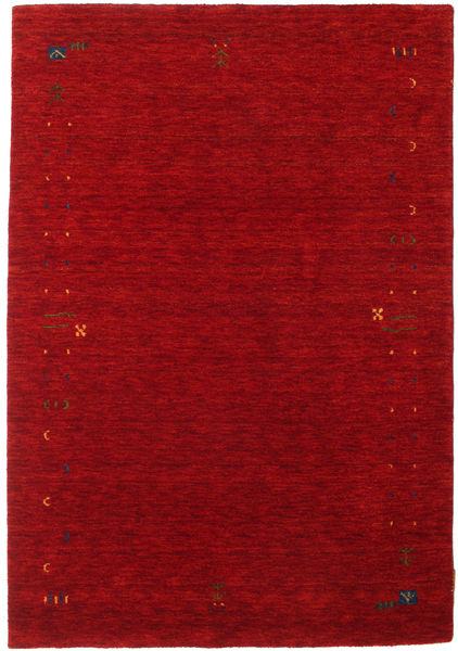 Gabbeh Loom Frame 140X200 Pequeno Vermelho Tapete Lã