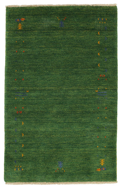  Wool Rug 100X160 Gabbeh Loom Frame Green Small