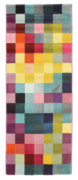  80X200 Checkered Small Torrent Rug - Multicolor