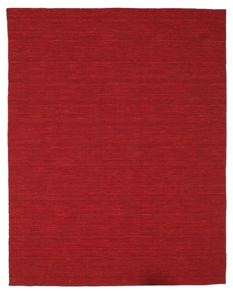  Alfombra De Lana 200X250 Kelim Loom Rojo Oscuro
