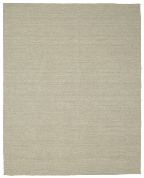 Kelim Loom 200X250 Light Grey/Beige Plain (Single Colored) Wool Rug 
