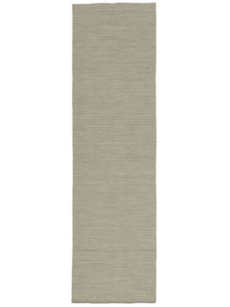 廊下 絨毯 80X300 単色 キリム ルーム - ライトグレー/ベージュ