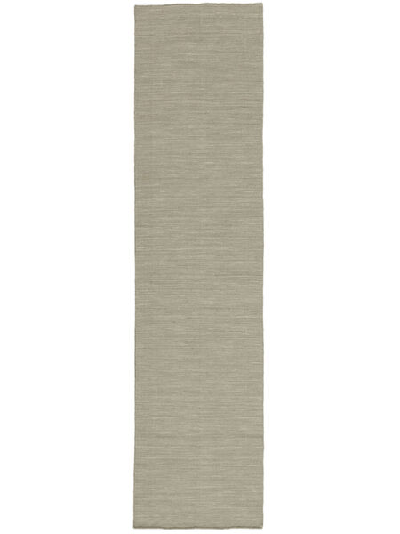 廊下 絨毯 80X400 単色 キリム ルーム - ライトグレー/ベージュ