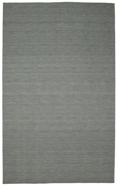  Wool Rug 300X500 Kelim Loom Dark Grey Large