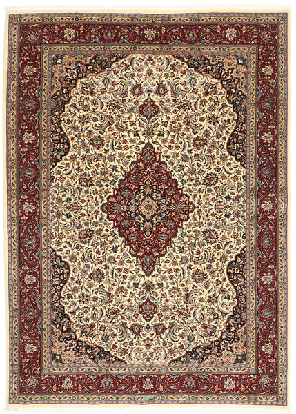 Ilam Sherkat Farsh Silk Rug 175X245 Brown/Beige Wool, Persia/Iran