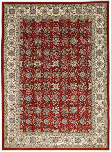  Orientalischer Ilam Sherkat Farsh Seide Teppich 250X348 Braun/Beige Großer Wolle, Persien/Iran