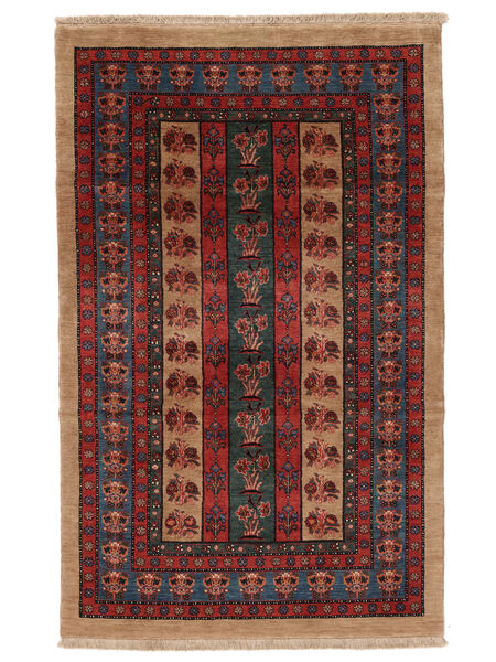  Persischer Gabbeh Kashkuli Teppich 116X186 Schwarz/Braun (Wolle, Persien/Iran)
