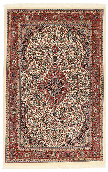  Oriental Ilam Sherkat Farsh Silk Rug 104X160 Brown/Orange Wool, Persia/Iran