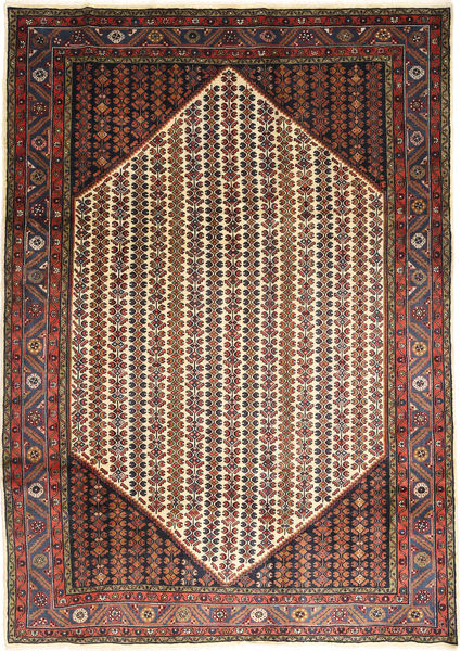 207X295 Alfombra Koliai Oriental Negro/Marrón (Lana, Persia/Irán) Carpetvista