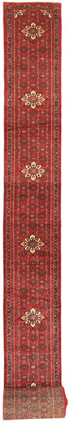 絨毯 ホセイナバード 80X1980 廊下 カーペット レッド/茶色 (ウール, ペルシャ/イラン)