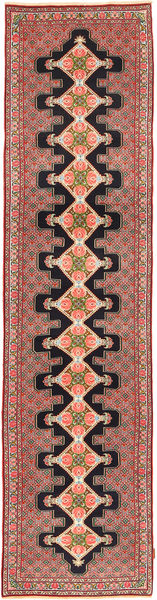 Tappeto Senneh 91X392 Passatoie Rosso/Arancione (Lana, Persia/Iran)