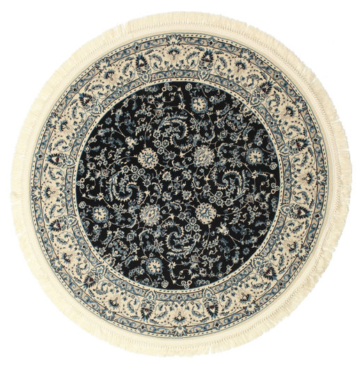  Orientalny Ø 150 Nain Florentine Ciemnoniebieski Okrągły Mały Dywan