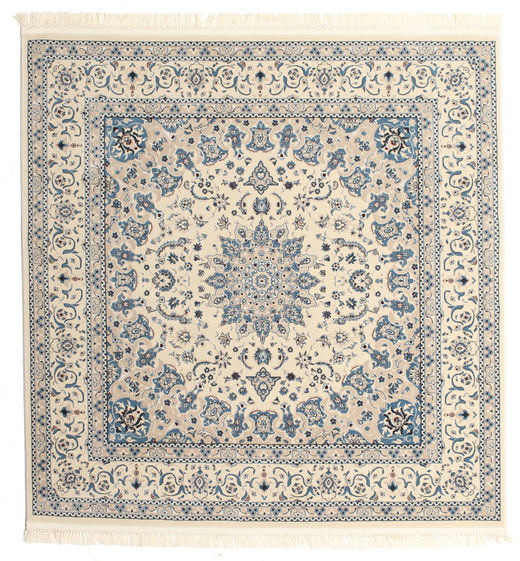 Nain Emilia 250X250 Groß Beige/Blau Medaillon Quadratisch Teppich