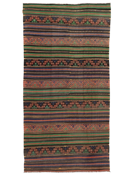 176X345 絨毯 キリム ヴィンテージ トルコ オリエンタル 茶色/レッド (ウール, トルコ) Carpetvista