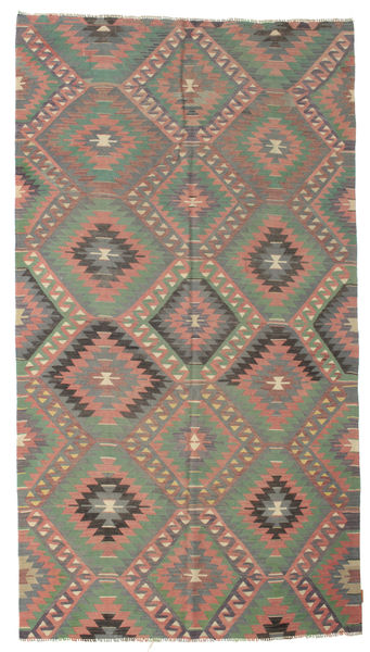  Kilim Vintage Turquia Tapete 173X312 Vintage Lã Cinzento/Laranja Carpetvista