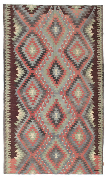 Kelim Vintage Türkei Teppich 176X300 Rot/Grau Wolle, Türkei Carpetvista