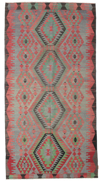 172X329 絨毯 キリム ヴィンテージ トルコ オリエンタル 廊下 カーペット レッド/グレー (ウール, トルコ) Carpetvista