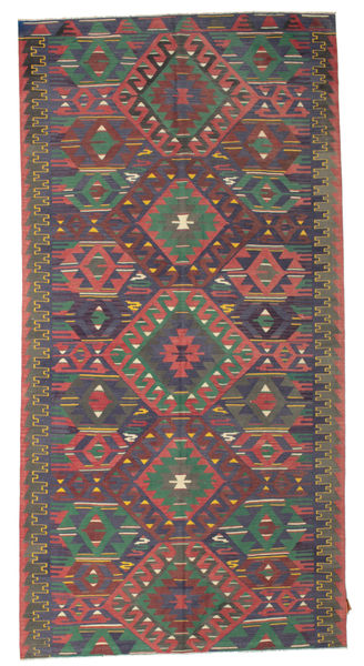 169X334 Kilim Vintage Turkish Rug Oriental Runner
 (Wool, Turkey) Carpetvista
