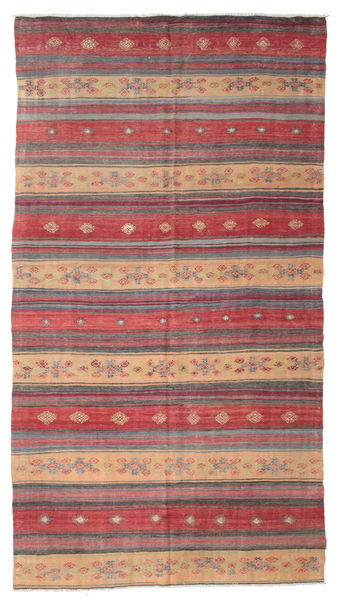 Kilim Vintage Turkish Rug 180X332 Runner
 Red/Beige Wool, Turkey Carpetvista