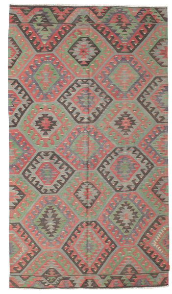 172X307 Kelim Vintage Tyrkiet Tæppe Orientalsk Løber Rød/Brun (Uld, Tyrkiet) Carpetvista