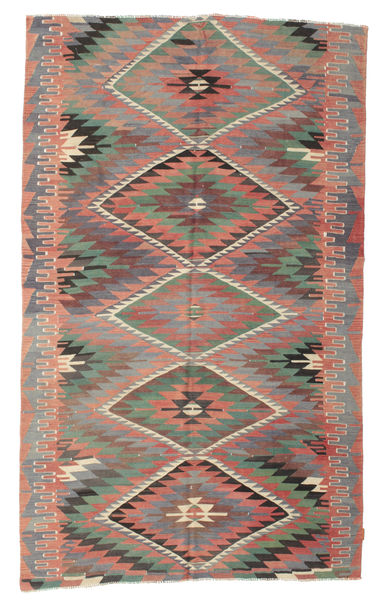 189X312 絨毯 キリム セミアンティーク トルコ オリエンタル グレー/茶色 (ウール, トルコ) Carpetvista