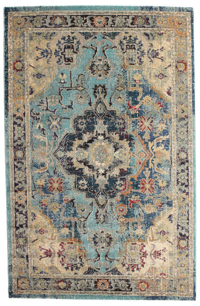  160X230 Manami Dark Blue/Beige Rug