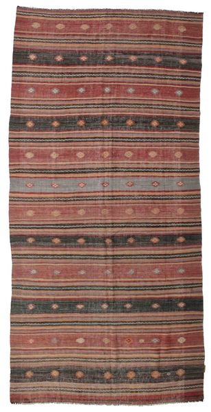 170X345 Kelim Vintage Türkei Teppich Orientalischer Läufer (Wolle, Türkei) Carpetvista