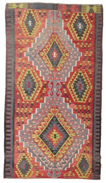171X310 Tapete Oriental Kilim Vintage Turquia Vermelho/Bege (Lã, Turquia) Carpetvista