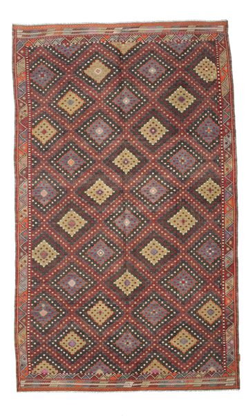 191X314 Kilim Vintage Turkish Rug Red/Brown Turkey Carpetvista