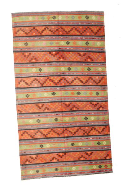 絨毯 オリエンタル キリム ヴィンテージ トルコ 187X337 オレンジ/レッド (ウール, トルコ)