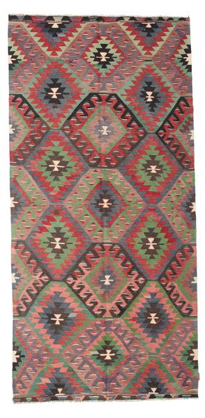  Kilim Vintage Turkish Rug 151X315 Vintage Wool Red/Brown Small Carpetvista