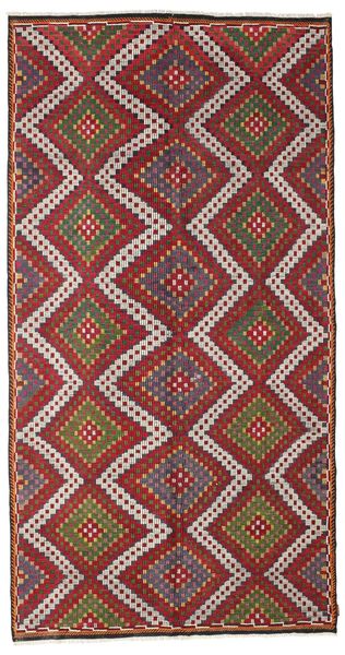 絨毯 キリム ヴィンテージ トルコ 178X345 廊下 カーペット レッド/茶色 (ウール, トルコ)