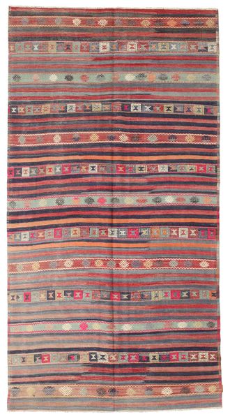 176X333 Alfombra Oriental Kilim Vintage Turquía De Pasillo Rojo/Beige (Lana, Turquía) Carpetvista