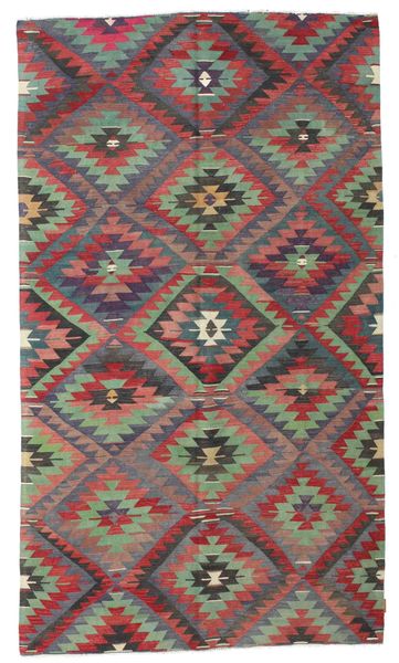 170X296 Kelim Vintage Türkei Teppich Orientalischer Rot/Grau (Wolle, Türkei) Carpetvista