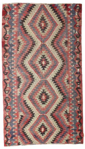  Orientalsk Kelim Vintage Tyrkiske Teppe 165X289 Rød/Brun Ull, Tyrkia Carpetvista