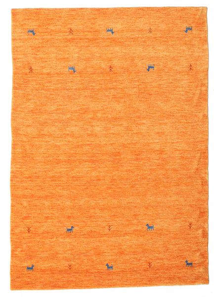 Gabbeh Loom Two Lines 160X230 Orange Wool Rug