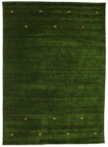  Wool Rug 240X340 Gabbeh Loom Two Lines Green Large